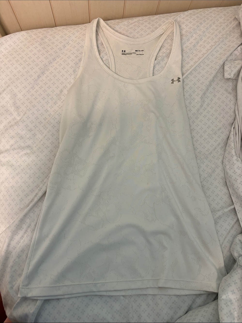 Under Armour White Racerback Performance Tank
